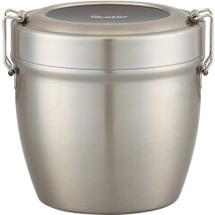 スケーター 抗菌真空ステンレス丼ジャー 800mL STLBD8AG シルバー
