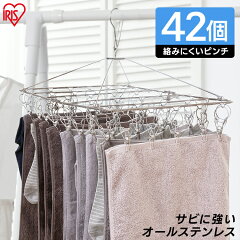アイリスオーヤマ ステンレスピンチハンガー PIH-42SH